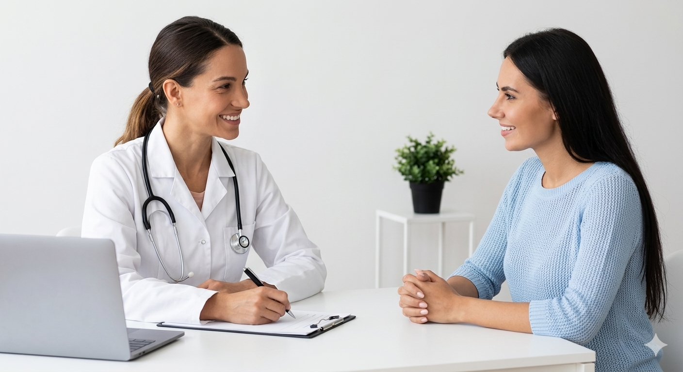 Doctor consulting patient